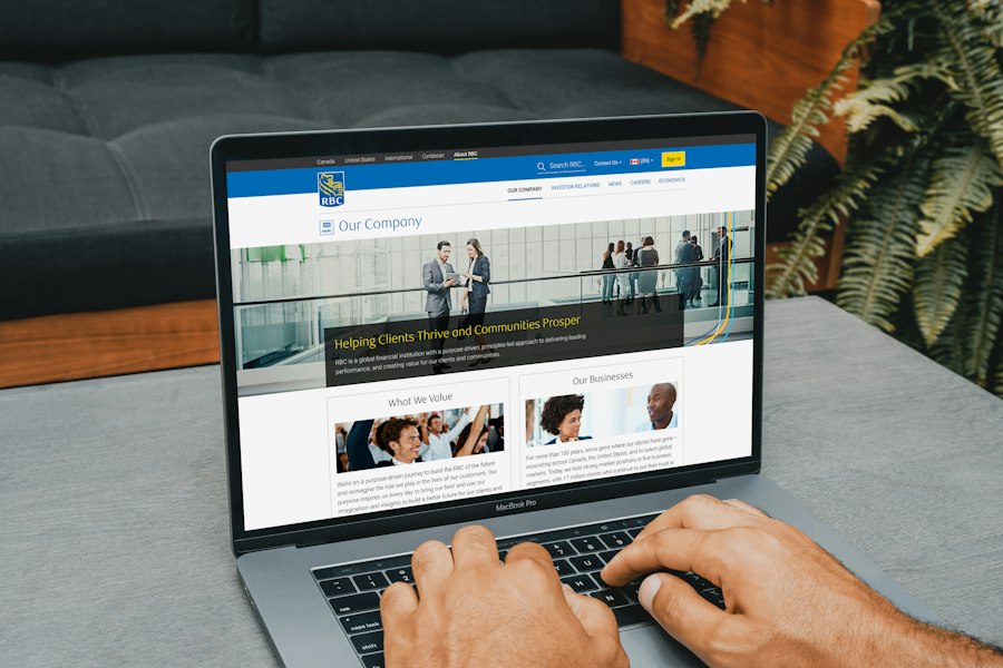 Photo Redesigning a Medical Website
